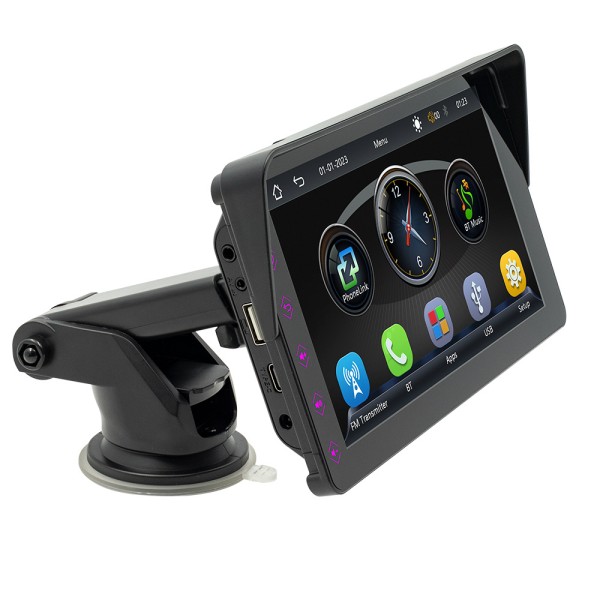 7-inch car-mounted MP5 player with HD touch screen + 8-light reversing camera - 10PCS