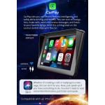 7" Portable Car MP5 Player | Wireless CarPlay & Android Auto | Bluetooth 5.0 | HD Touchscreen | Reverse Camera Support - 10PCS
